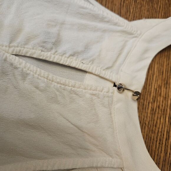 Revolve ASTR Silk Tank Lace Trim Romantic Blouse Top Size Medium - Picture 15 of 16